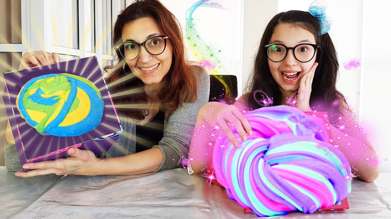 DESAFIO COLORINDO SLIME COM 3 CORES !! CAIXA MISTERIOSA (3 MARKER SLIME CHALLENGE) | Luluca