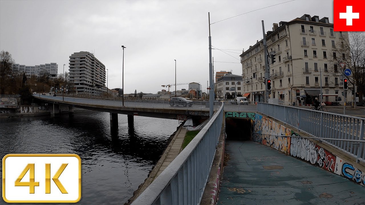 Jonction in Geneva, Switzerland | Autumn 2021【4K】Canton de Genève, Suisse