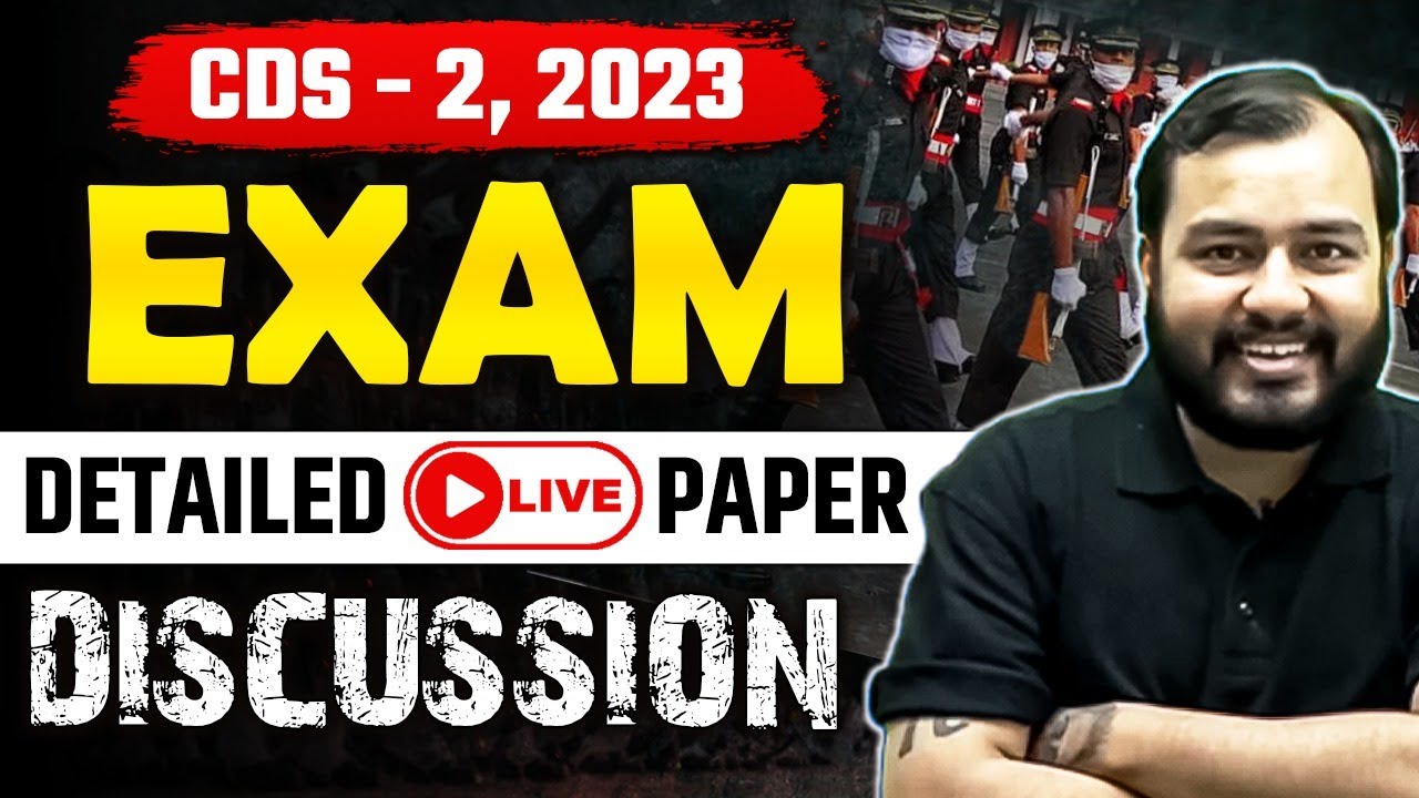 CDS -2, 2023 Live Exam Paper Discussion | PW Sarkari Exam