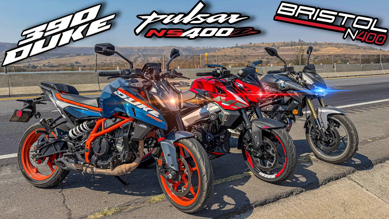 ¡Duke 390 vs Pulsar NS 400Z vs Bristol N400!🔥|Carrera|¡Se Armó La Guerra!🔥🤯😱