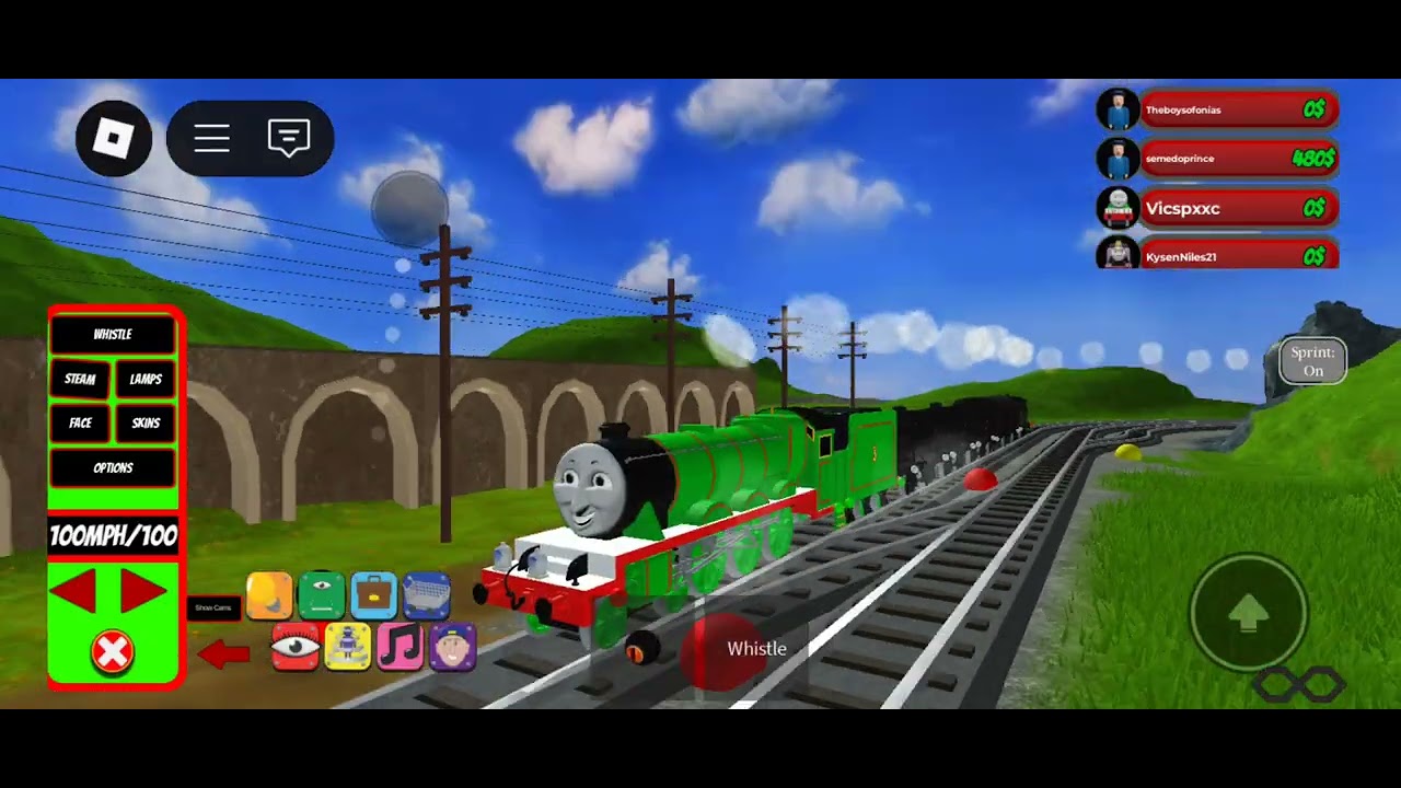 Henry carshs the the goods train