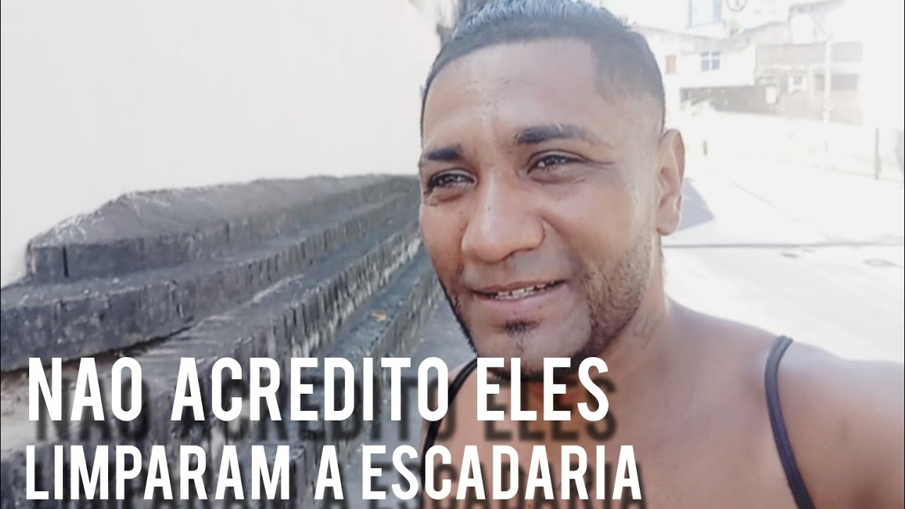 Olha o o resultado do vídeo anterior que fizemos sobre a escada estava chuja 