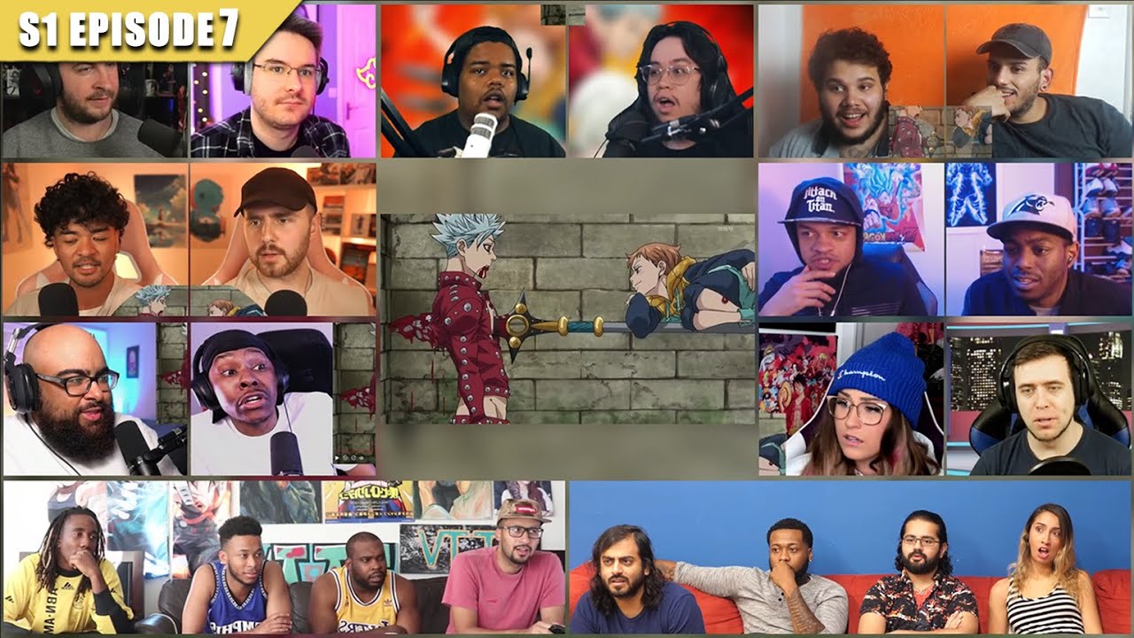 [Full Episode] The Seven Deadly Sins Season 1 Episode 7 Reaction Mashup | 七つの大罪