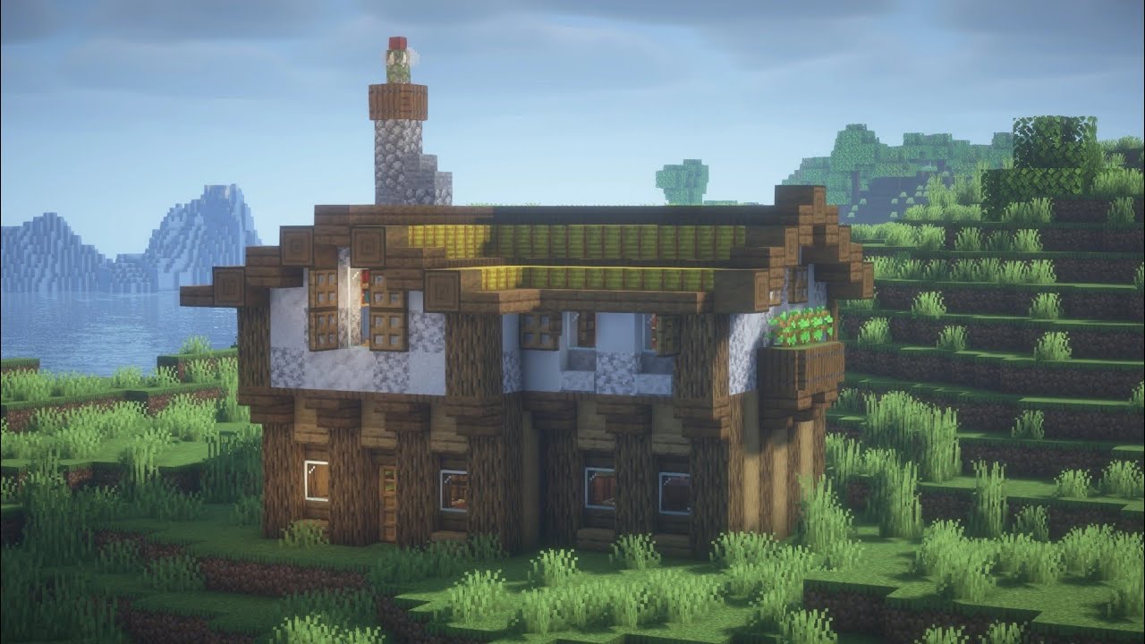 Домик фермера в майнкрафте