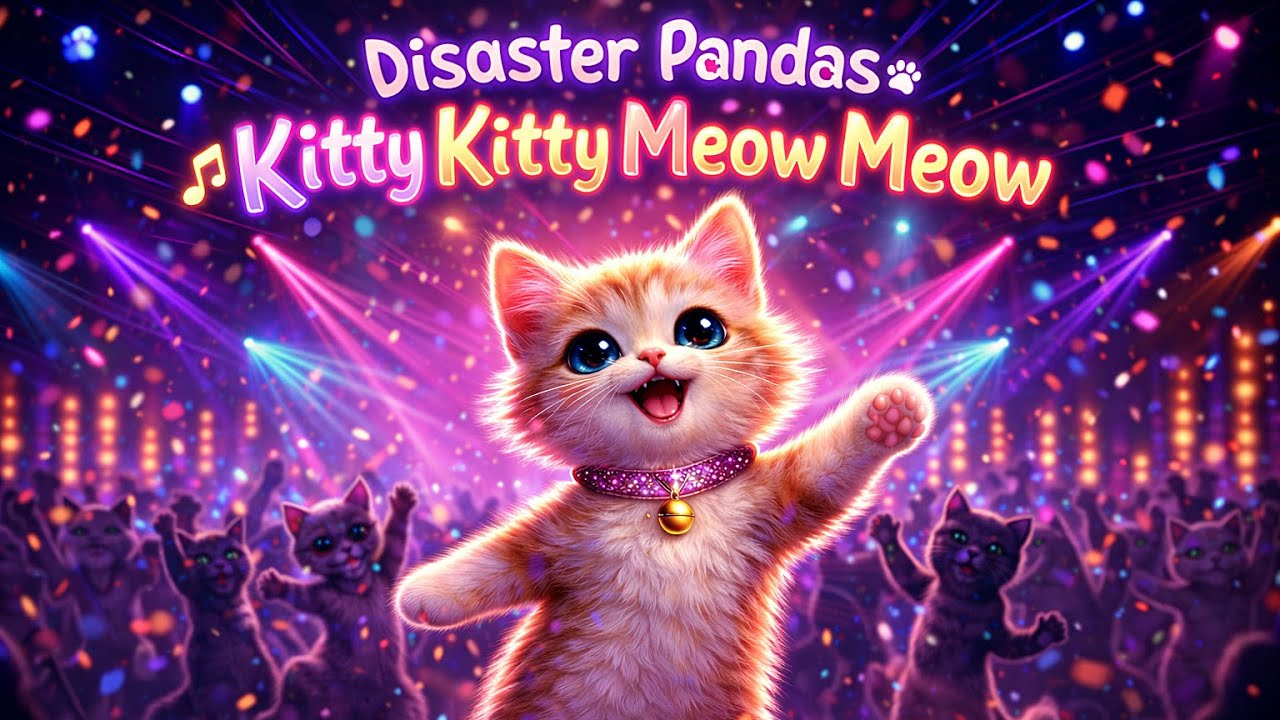 Kitty Kitty Meow Meow - By Disaster Pandas  (Official Video) |  Sing, Dance,  Meow to The Beat!