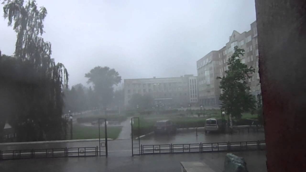 Сильная гроза и шквал в Перми 24 июня 2015 г. /June 24th, 2015 severe thunderstorm in Perm, Russia.
