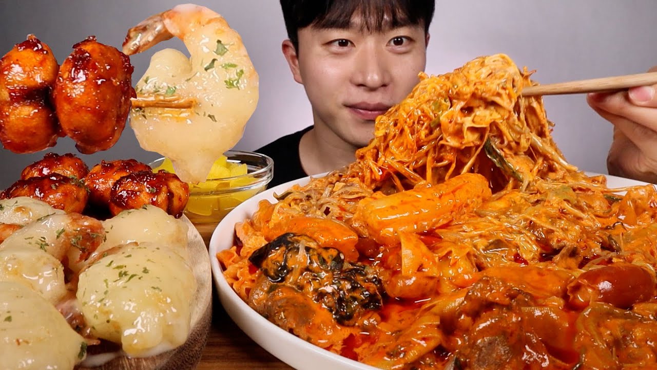 고춧기름을 얼얼하게 뿌려준 소림마라 로제마라샹궈... 크림새우꿔바로우랑 마라만두까지 먹방!!! ASMR MUKBANG Rose MaraXiangguo Cream Shrimp