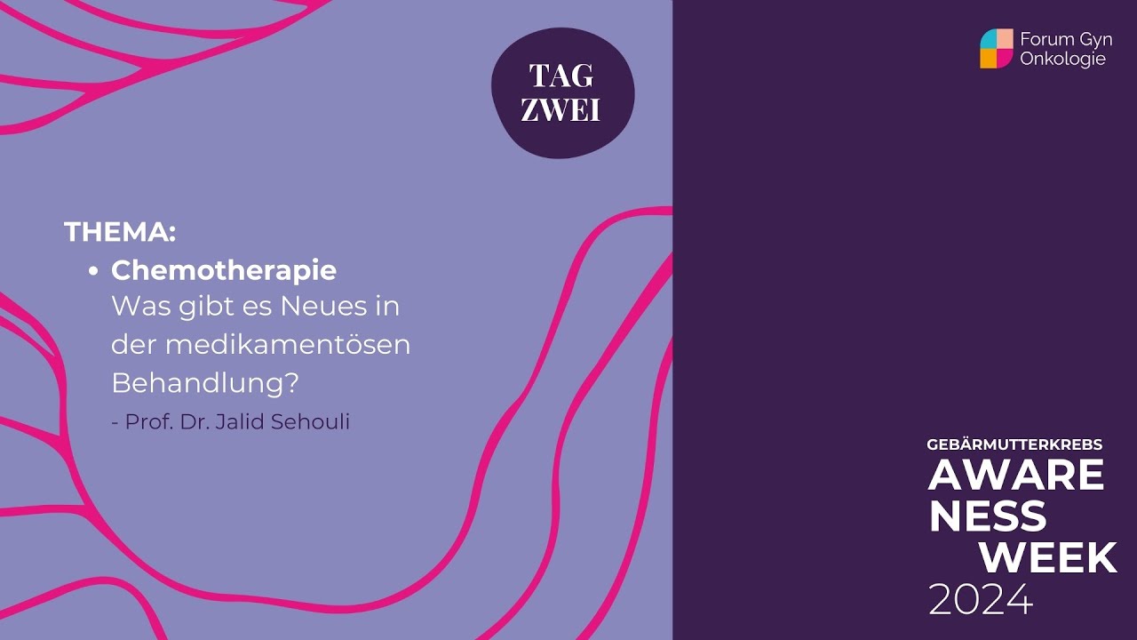 Chemotherapie. Was gibt es Neues in der medikamentösen Behandlung? Prof. Dr. Jalid Sehouli