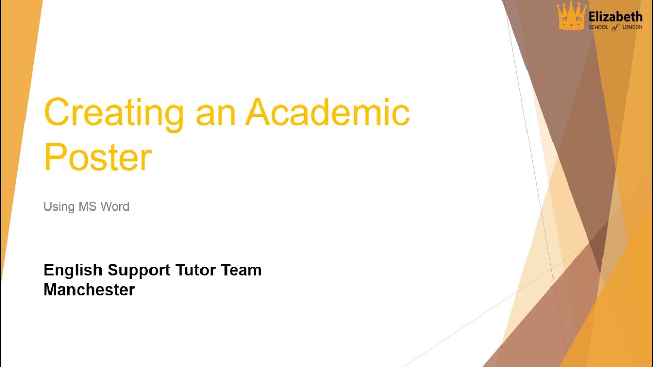 🎓 How to Create an Academic Poster Using MS Word | Step-by-Step Guide for Students
