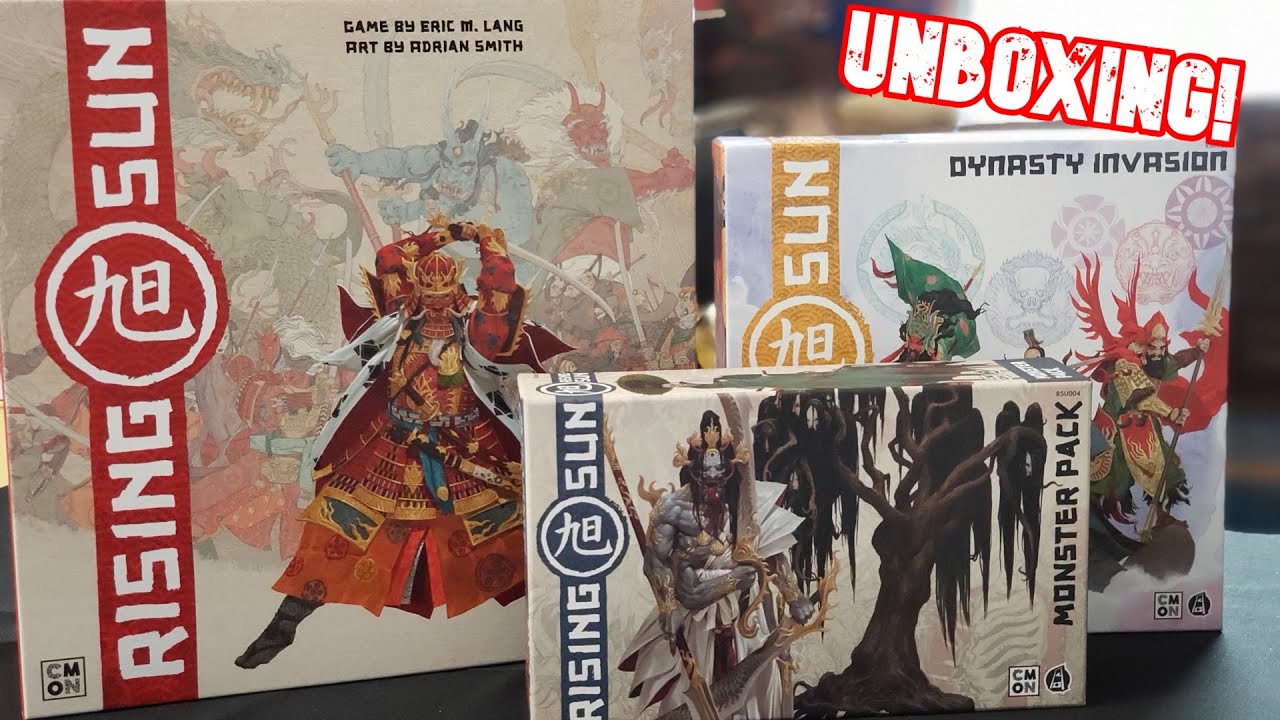 Rising Sun and Expansions | Unboxing | Board Games