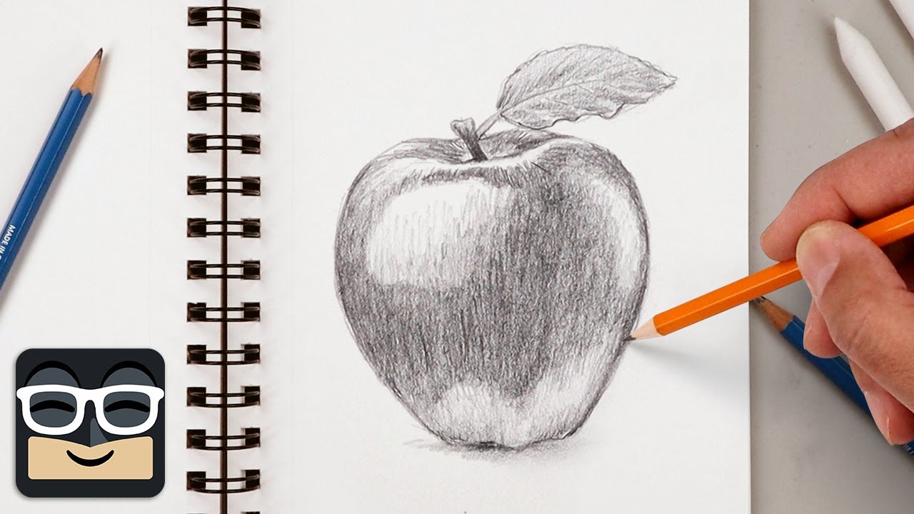 How to Draw a Realistic Apple | Step by Step Sketch Tutorial