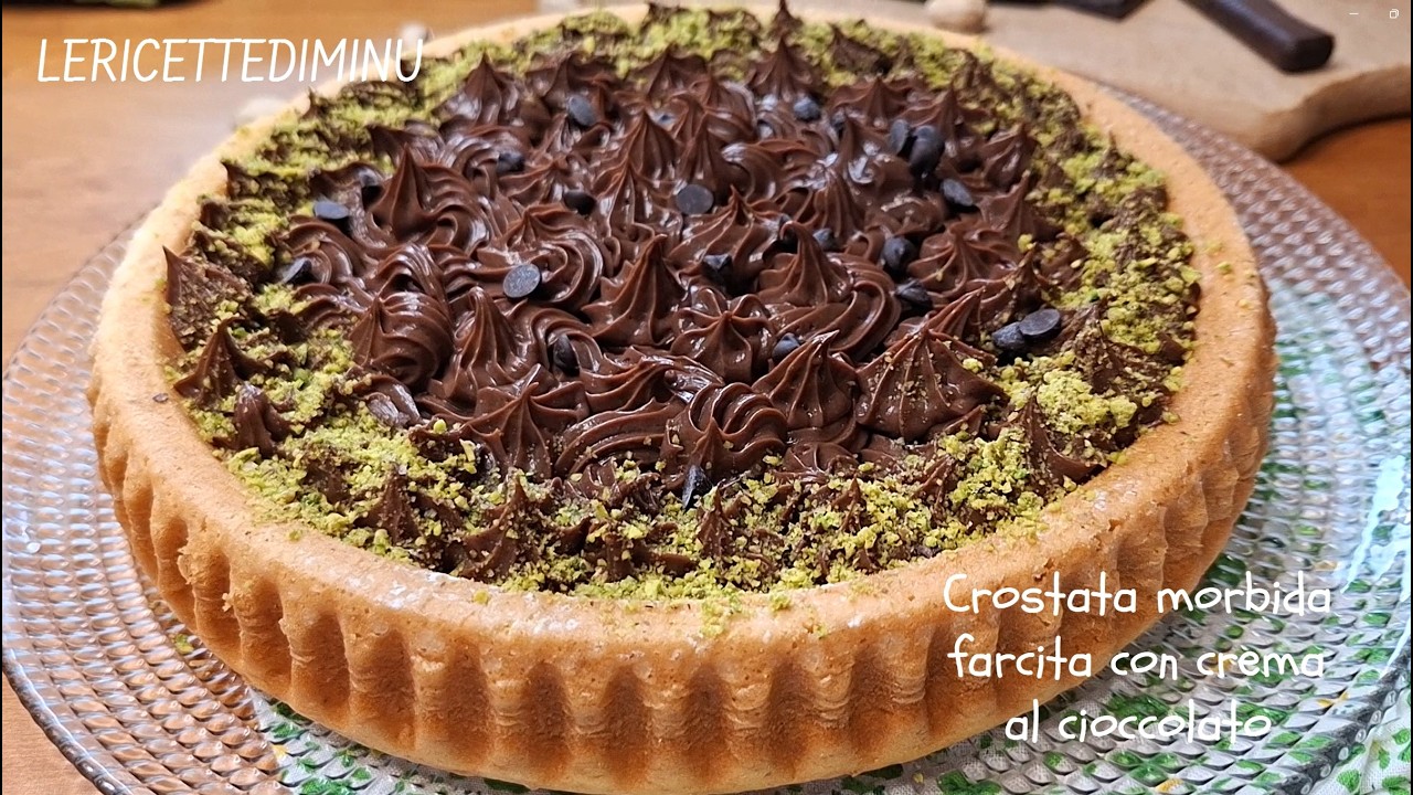 Crostata morbida con crema al cioccolato