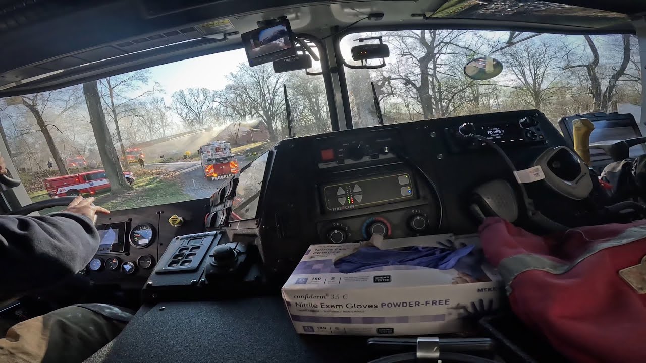 GoPro-Harrisburg City Tower 1 responding to A fire in the 91 box #fire #gopro #tower #reels #truck