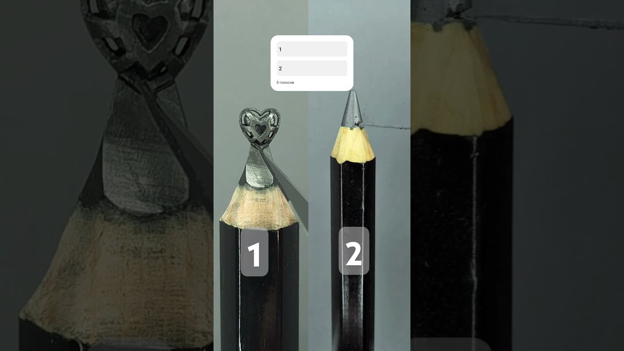 Transformation of pencils                #art #relaxing #microart #microsculpture #relax #pencilart