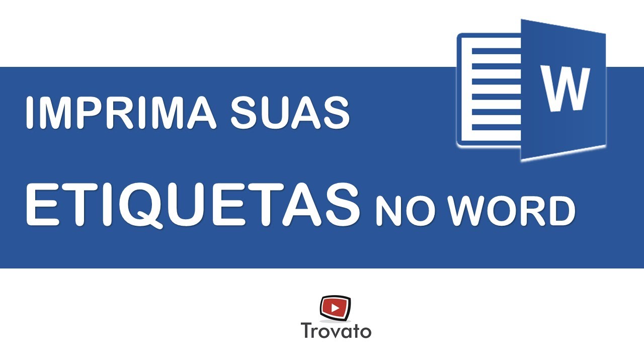 #34 - Aprenda a criar etiquetas de mala direta no Word