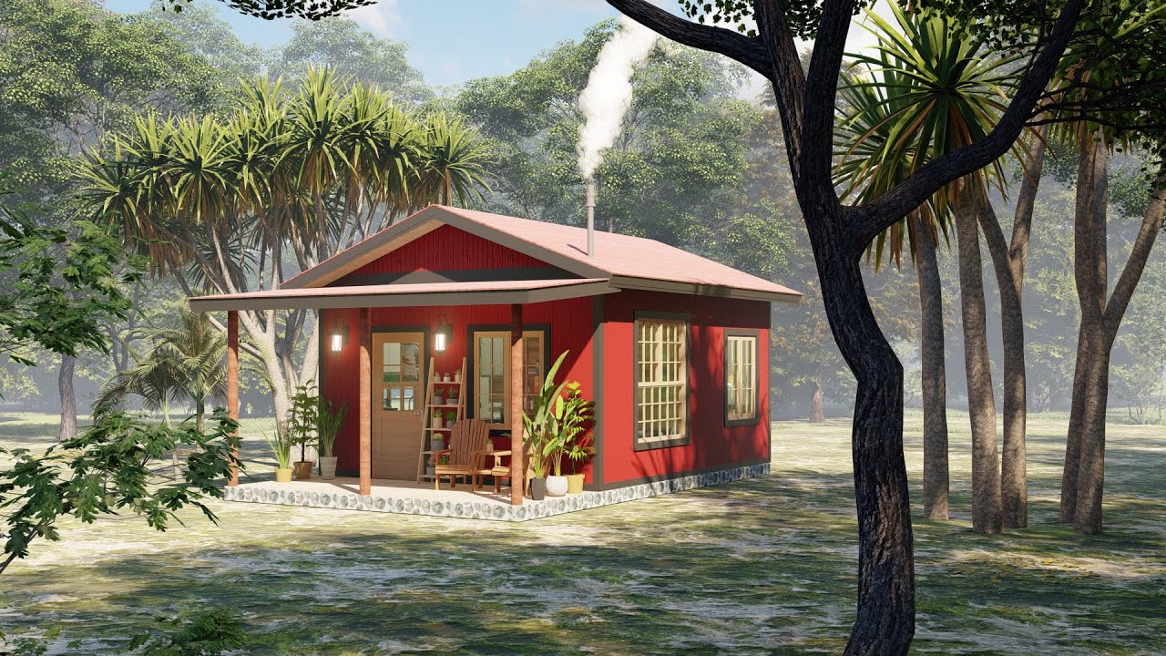Charming Retreat: Small House Design Unveiled - 5 x 7 Meters (25 SQM, 16' x 22' Ft)