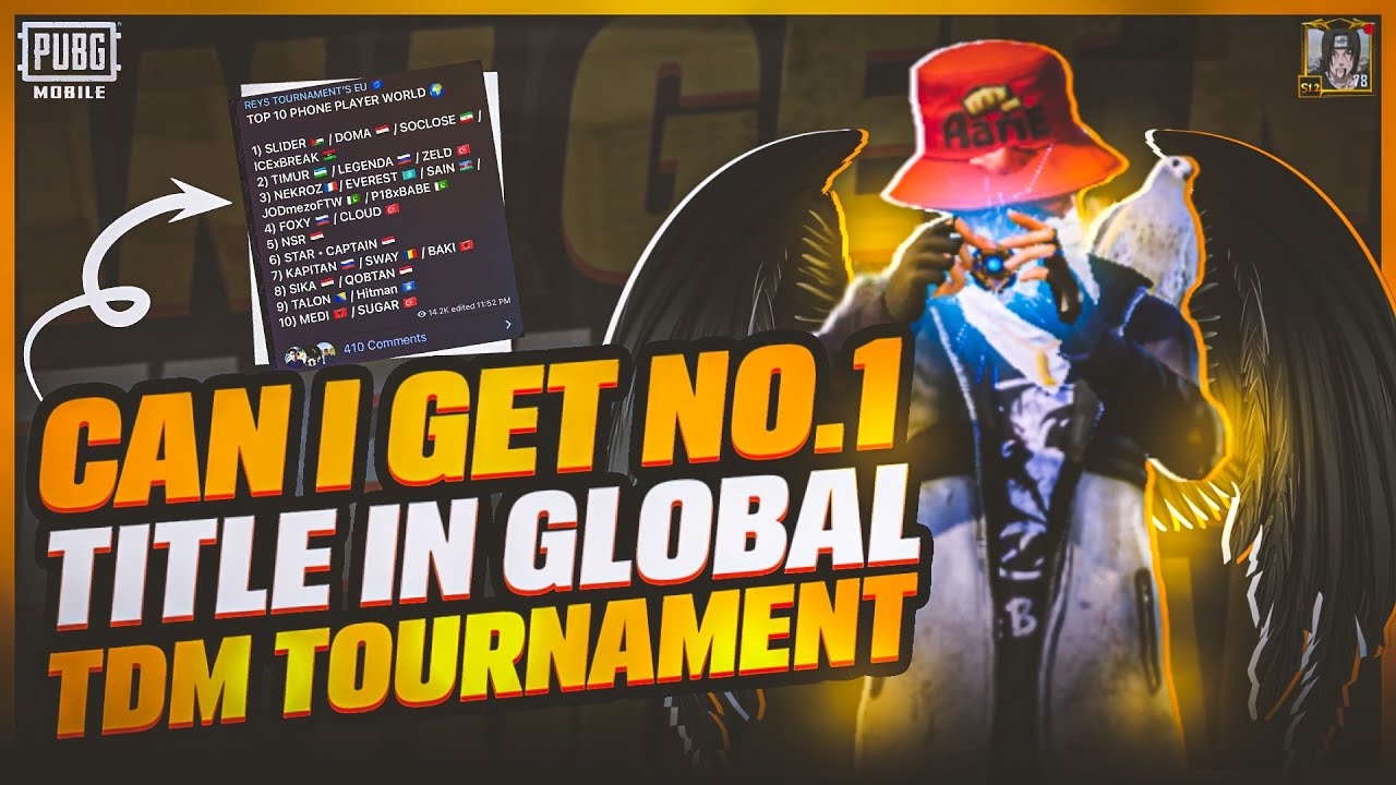 Can I Get No.1 Title In Global Tdm Tournament | PUBG MOBILE