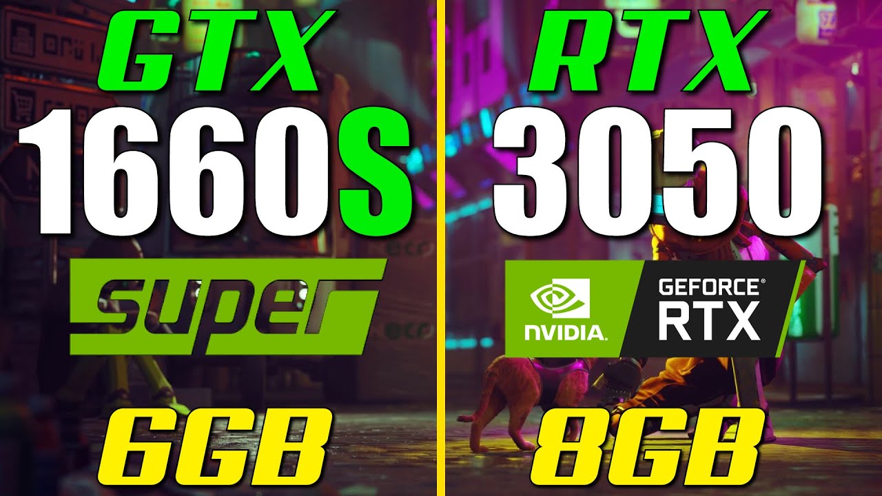 RTX 3050 vs. GTX 1660 Super | 1080p Gaming
