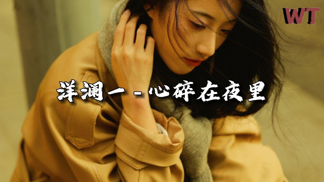 洋澜一 - 心碎在夜里『我试着把你忘记试着走出回忆，试着删了过去断了联系。』【动态歌词MV】