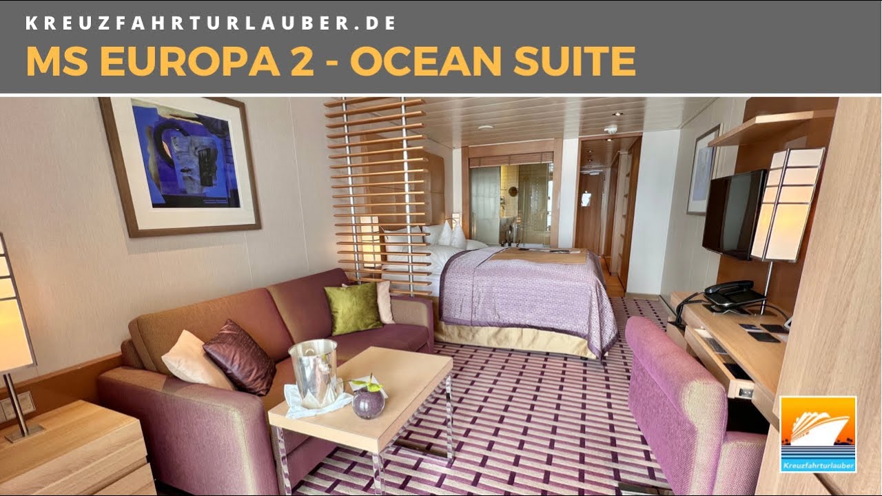 MS EUROPA 2 - Ocean Suite mit 35qm2 und Tageslichtbad im Detail - Hapag-Lloyd Cruises