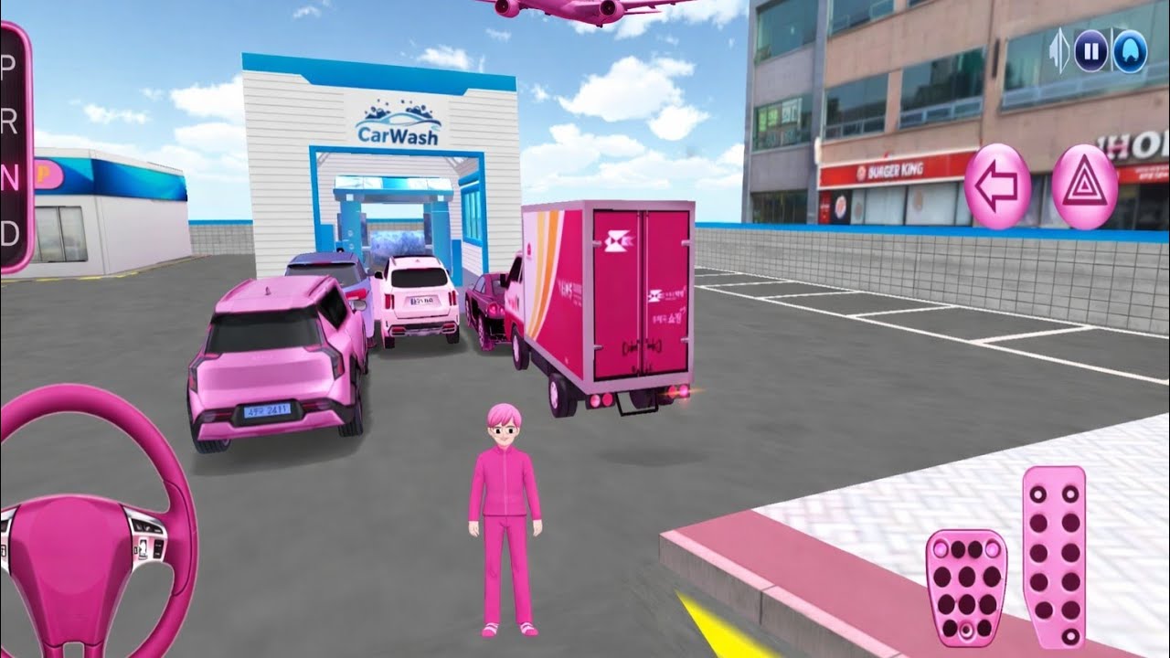 Today New Pink Mercedes G63 Car Wash & Car Service Centre 3d Driving Class Android 2 Game