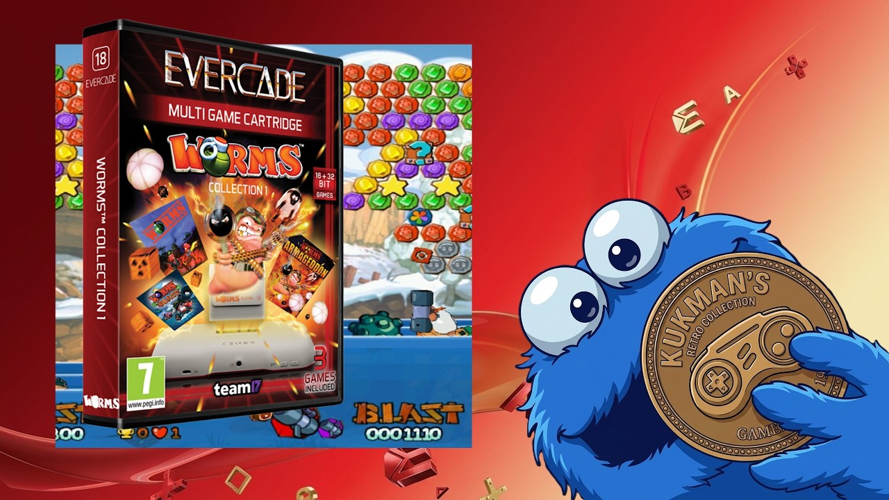 Evercade 18 - Worms Collection 1