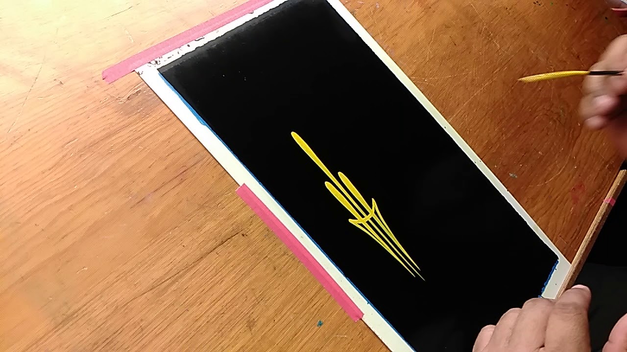 How to Pinstripe: Simple Pinstriping Design #2