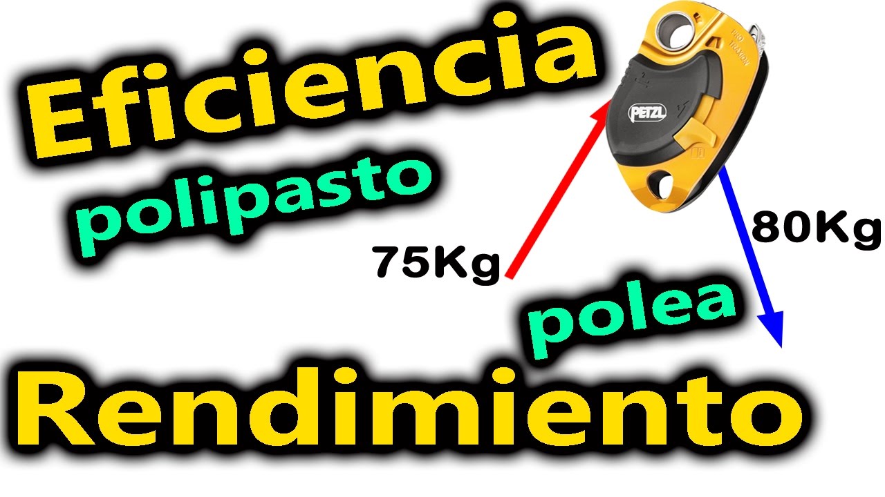 Polipastos y poleas   rendimiento y eficiencia