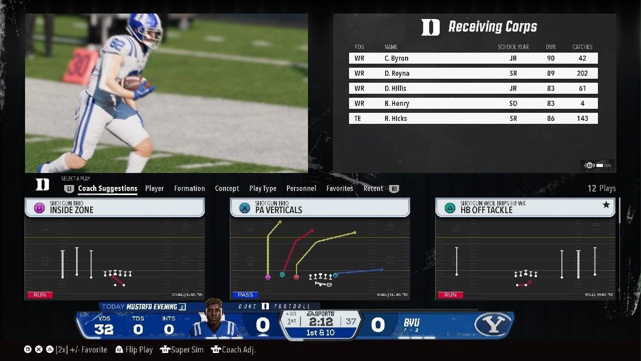 EA SPORTS College Football 26_Duke dynasty Yr 6 Week 11 vs BYU