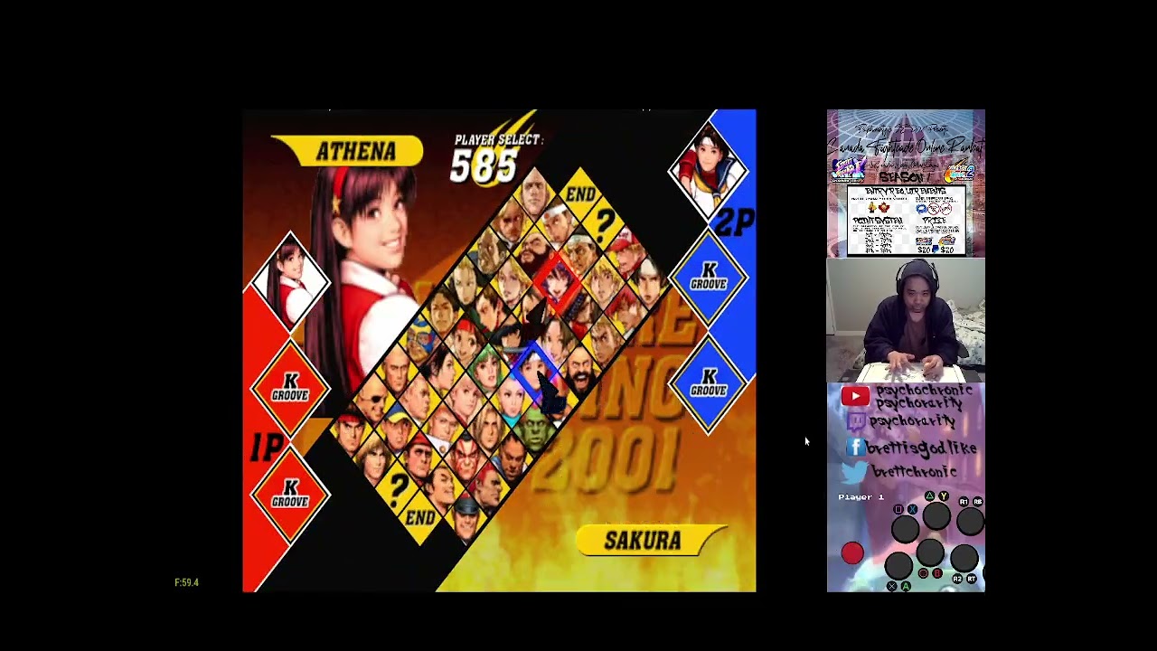 CvS2 - Canada Fightcade Online Ranbat 1-1 [2-7-26]