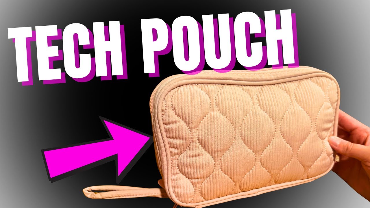 Compact with large capacity! - Skycase Tech Pouch - Lightweight Electronics Organizer Travel Case,
