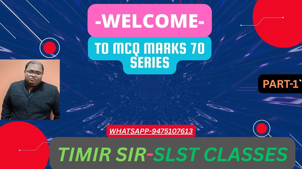 SLST Mathematics 70 Marks MCQ Class|Timir Sir| Anko Chorcha|Graduate & Postgraduate Exam Preparation