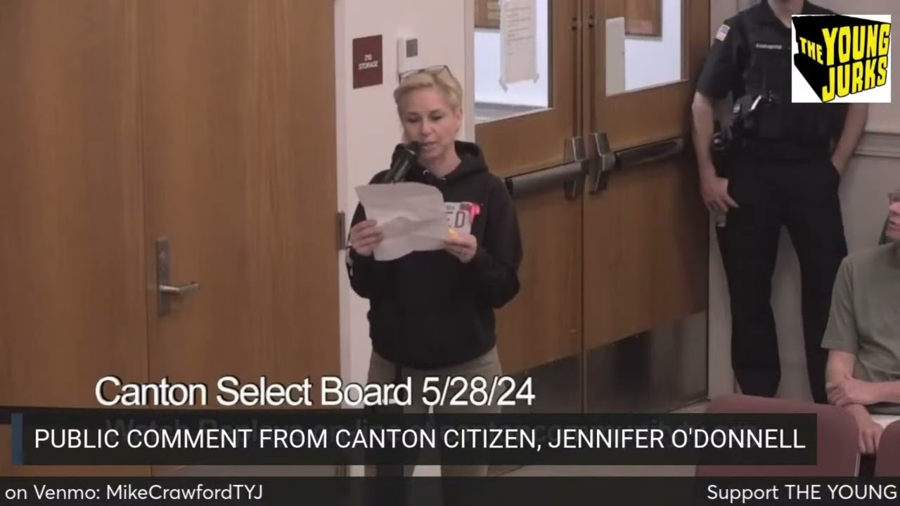 Canton Select Board Public Comment, Citizens want to replace Police Chief