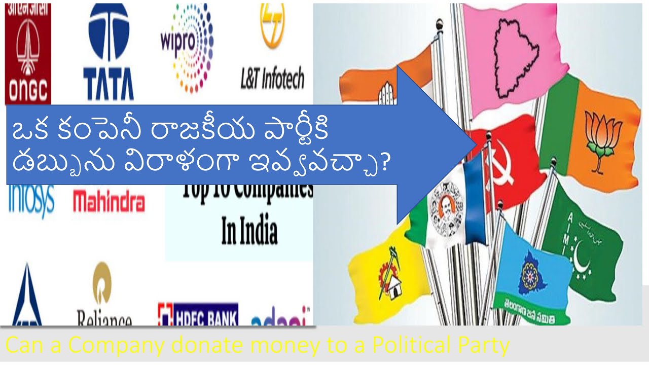 This is how Companies donate Money to Political parties