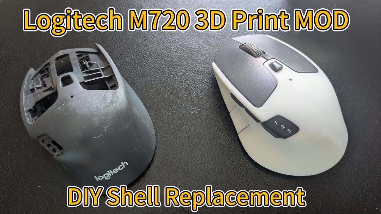 Replacing My Logitech M720 Case with a White 3D Print