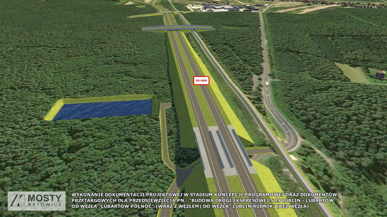 Wizualizacja S19 Lubartów-Lublin