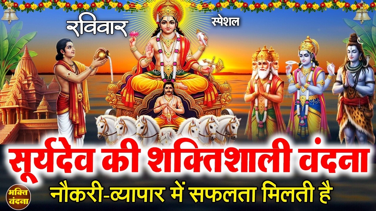 आज सूर्यदेव की चमत्कारी अमृतवाणी व आरती सुनने से जीवन में नाम यश सफलता प्रदान करते है- Surya Vandana