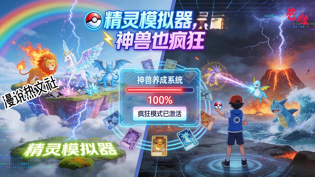 完结《精灵模拟器，神兽也疯狂》 那一日。 穿着圣洁婚纱的沙奈朵成了最美的仙子，长出火焰翅膀的固拉多实现了飞天的梦想，就连那长着犄角的绿毛虫也成了裂空坐的远方表亲…… #穿越#神奇宝贝#动漫衍生