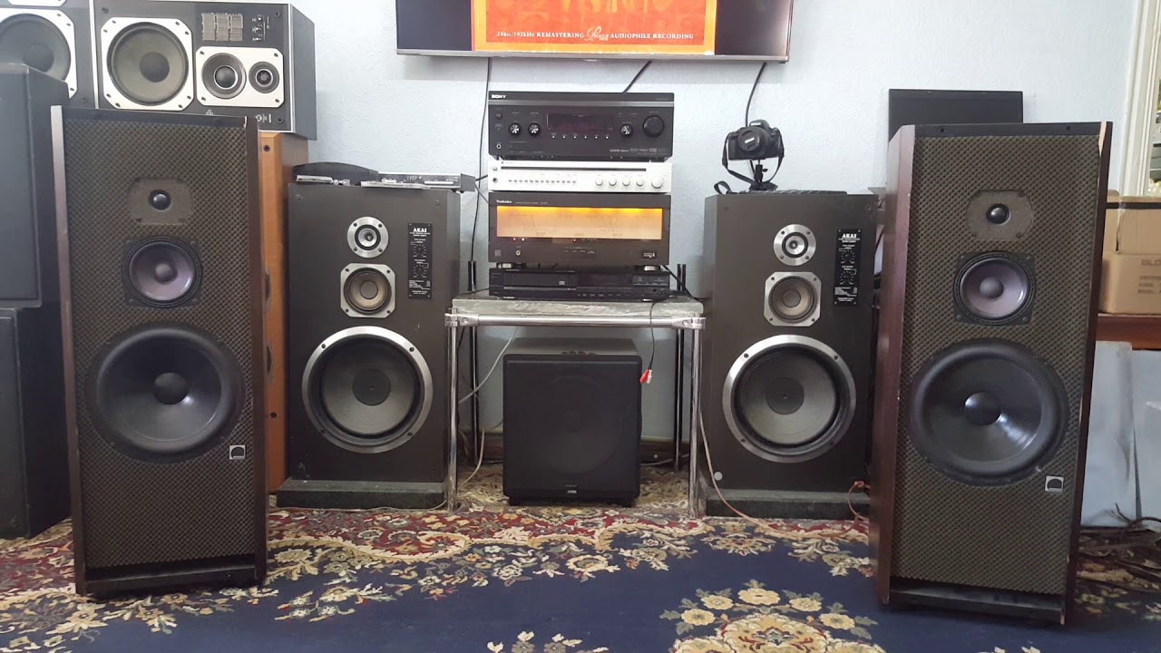 Arcus TM 98 & pre amp optonica sm 5100 + amp Technics se-a70 test