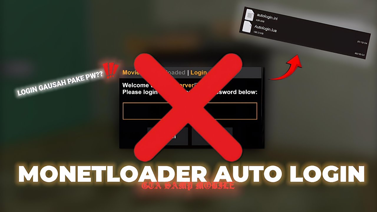 SHARE!! MONETLOADER AUTO LOGIN | GTA SAMP MOBILE