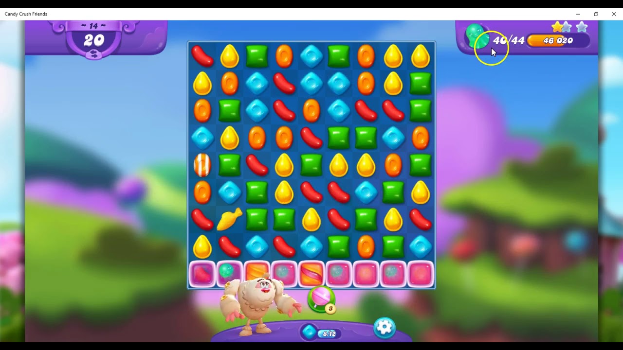 FRIENDS Level 14 Audio Talkthrough,  Candy Crush Friends Saga, 20 Moves 0 Boosters