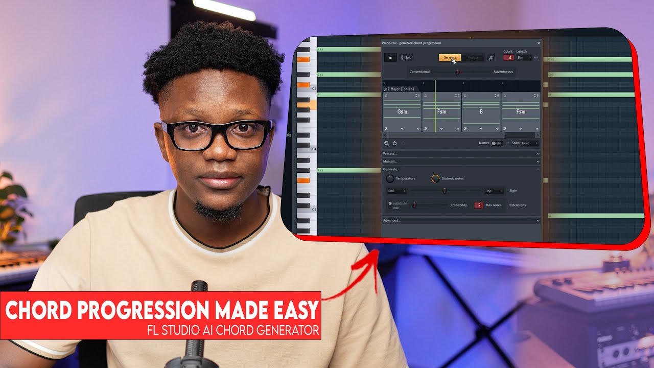 How To Make Guitar Afro Beats | Fl Studio AI Chord Generator Tutorial