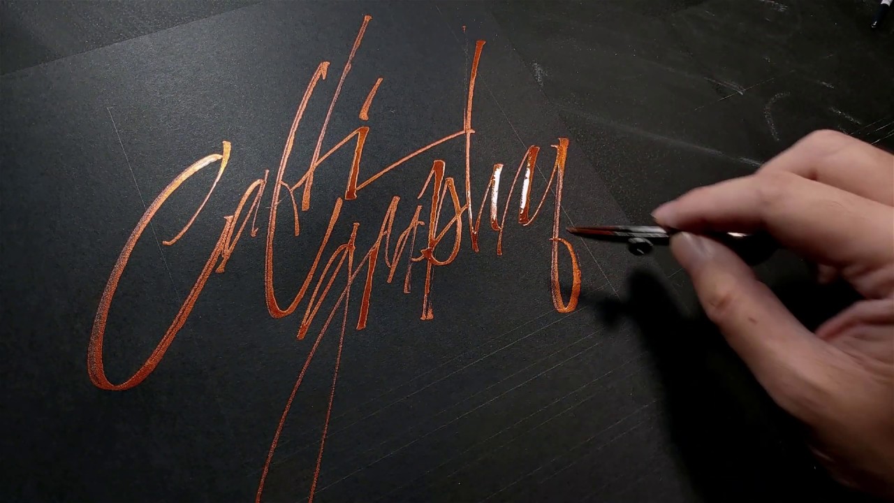 Making Calligraphy Artwork using Gestural and Italic Calligraphy (Quotes Writing Therapeutic!)
