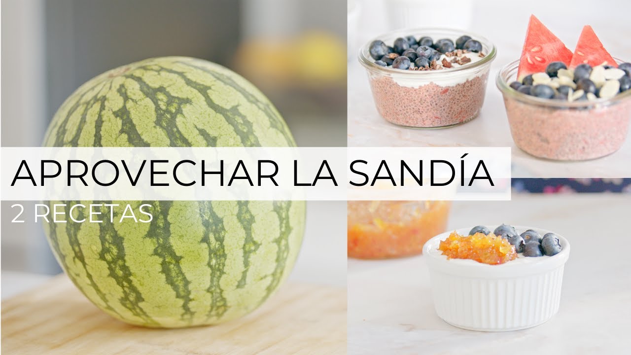 PUDDING Y MERMELADA DE SANDÍA » 2 recetas [Vegan]