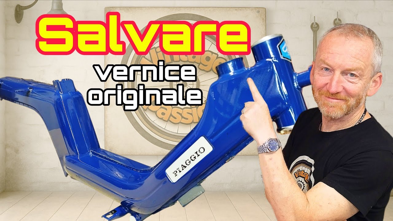 Restauro Piaggio SI Ep.3 - Come lucidare un telaio d'epoca senza rovinarlo