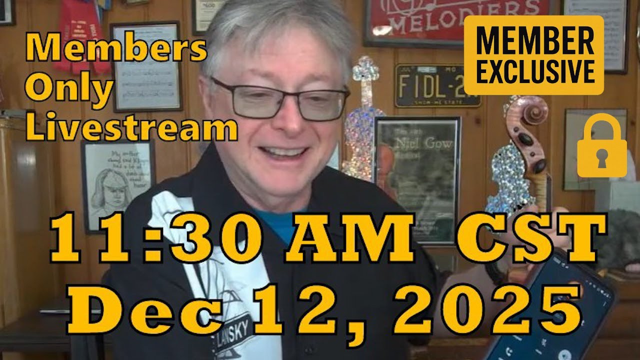 Members-Only Livestream | Dec 12 @11:30 AM CST