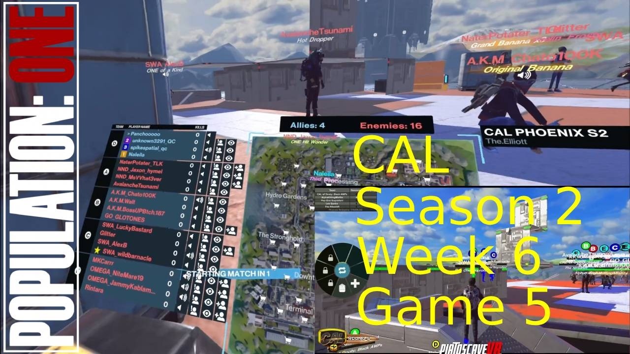 Competitive Adult League (CAL) - Season 2 Week 6 game 5 - Population:One