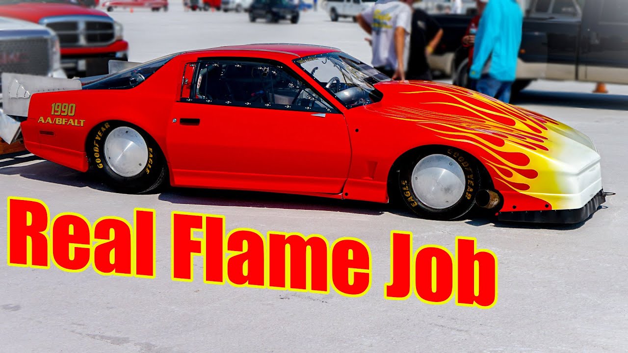 Trans Am on Fire at 300+ mph   Bonneville Speed Week 2021