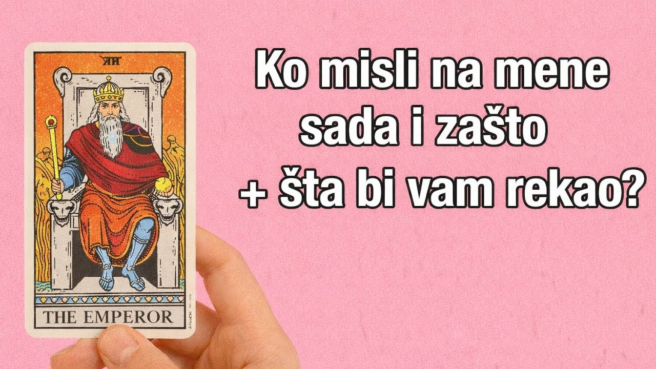 Ko misli na mene sada i zašto + šta bi vam rekao? 😱😱😱
