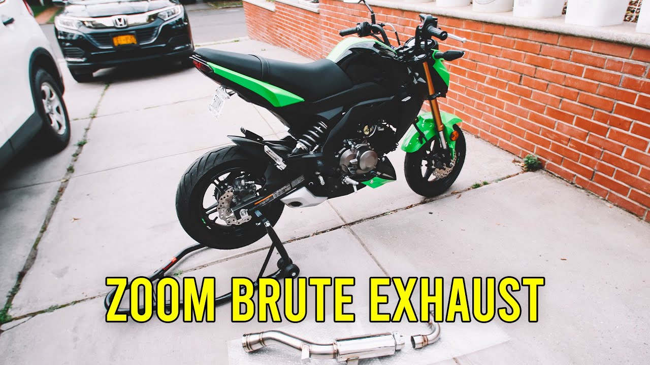 Zoom Brute Full Exhaust System Install | Z125 Pro